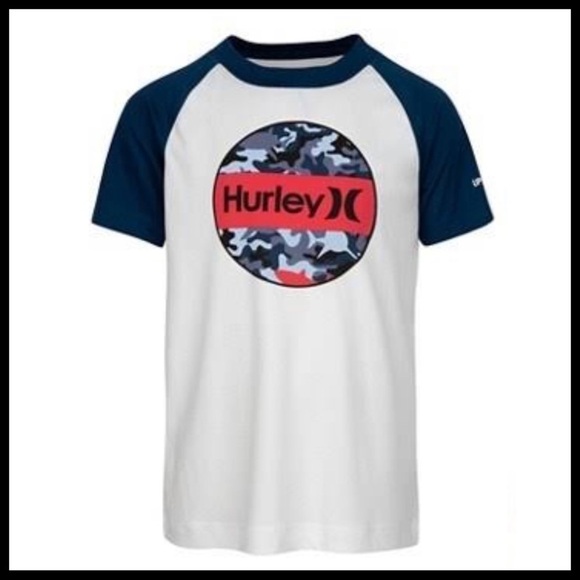 HURLEY Shark Bait Rashguard Swim Top - Picture 1 of 7